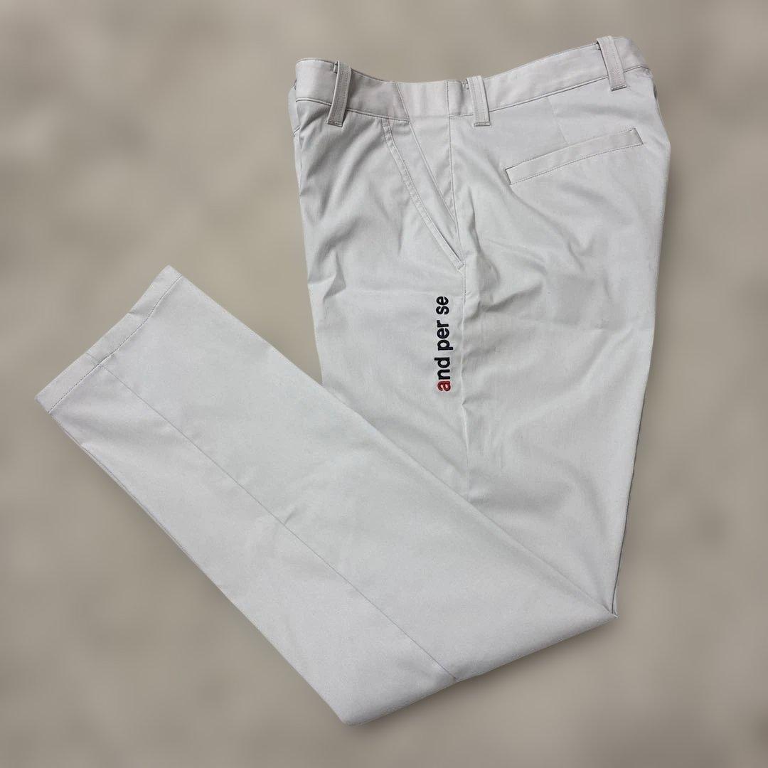 未使用品☆アンパスィ and per se ゴルフ　ロングパンツ メンズ