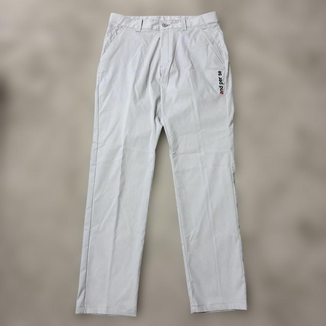 未使用品☆アンパスィ and per se ゴルフ　ロングパンツ メンズ