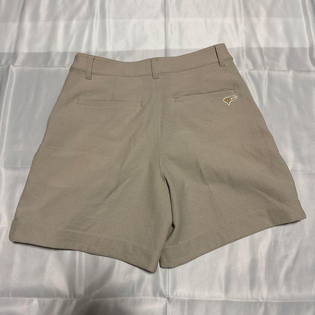 BEAMS GOLFビームスゴルフパープルレーベル裾ダブルショートパンツLサイズ