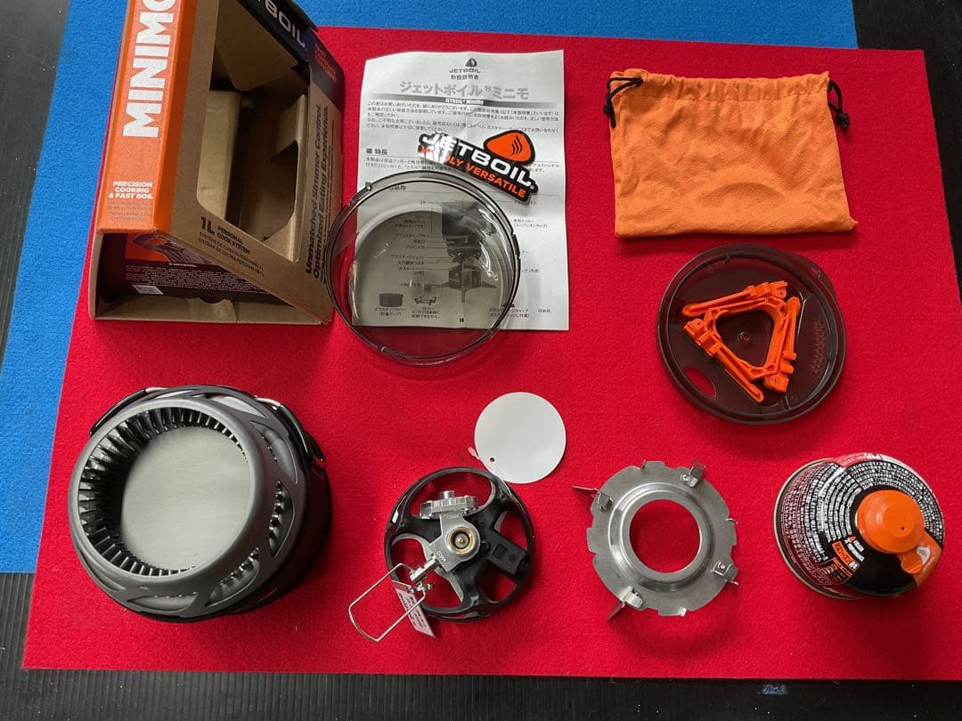 mont-bell JETBOILミニモBKカラー新品未使用未点火OD缶付き