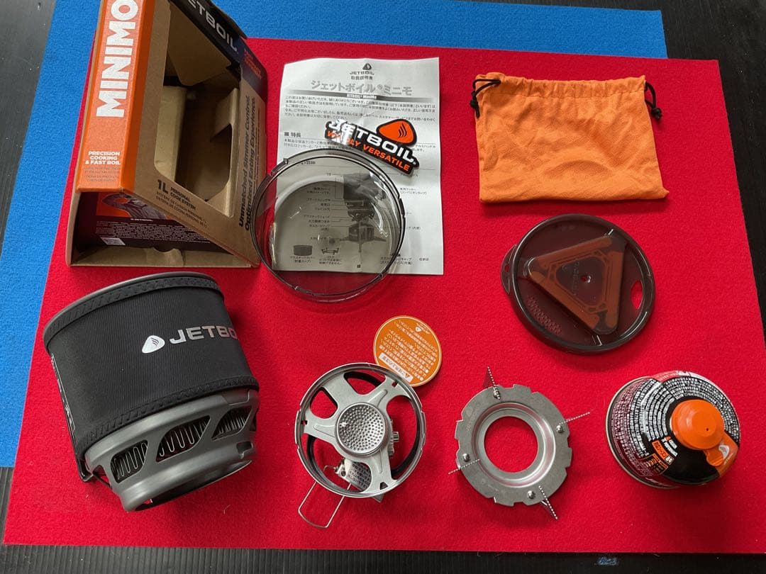 mont-bell JETBOILミニモBKカラー新品未使用未点火OD缶付き