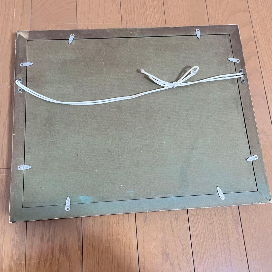 軍艦イラストの巨匠 作者「藤瀬 韶国」 題作「パリーの町並」 絵画 油絵 油彩