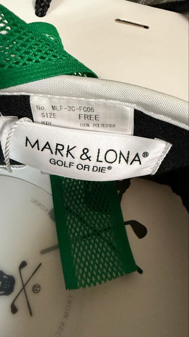 MARK & LONA GOLF OR DIE バイザーMLF-3C-FC05