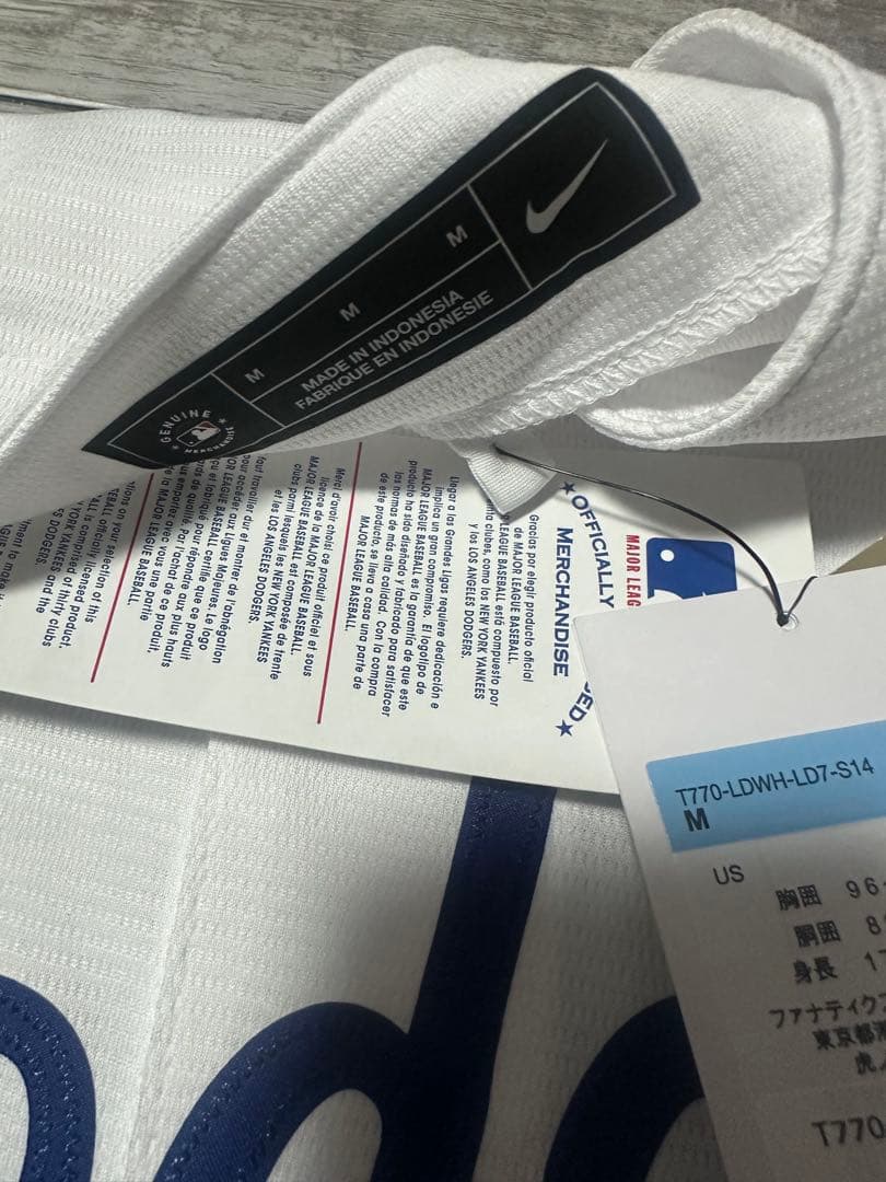 Nike Dodgers ユニフォーム ホワイト　L Mサイズ