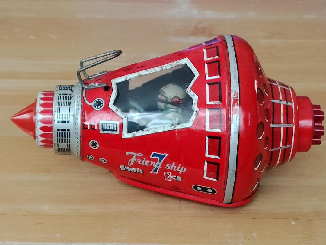 【当時物】ブリキ スペースカプセル フレンドシップ 7 堀川玩具