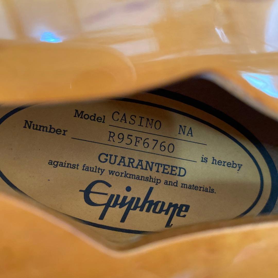 Epiphone Casino ナチュラル セミホロウ エレキギター 美品