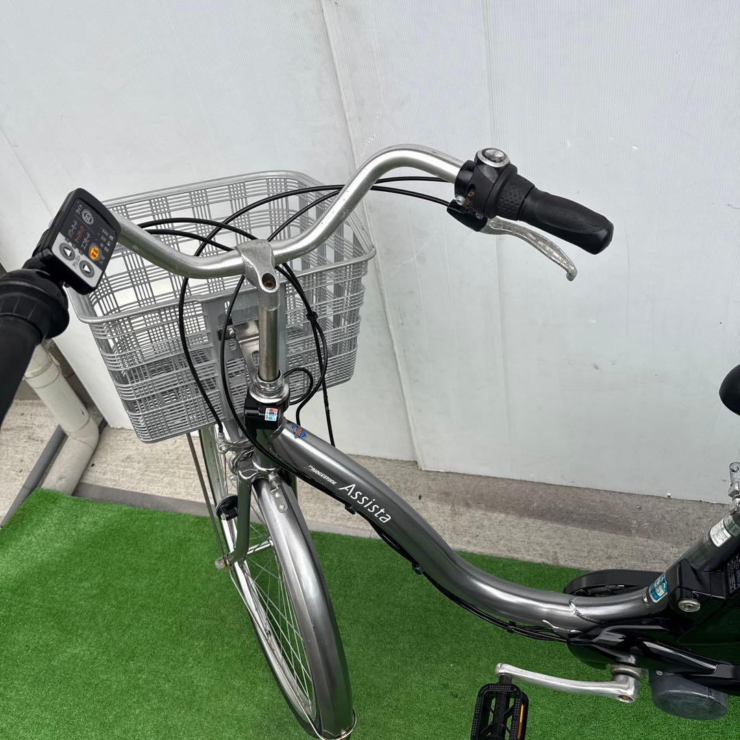 ブリヂストン電動アシスト自転車26インチ グレー