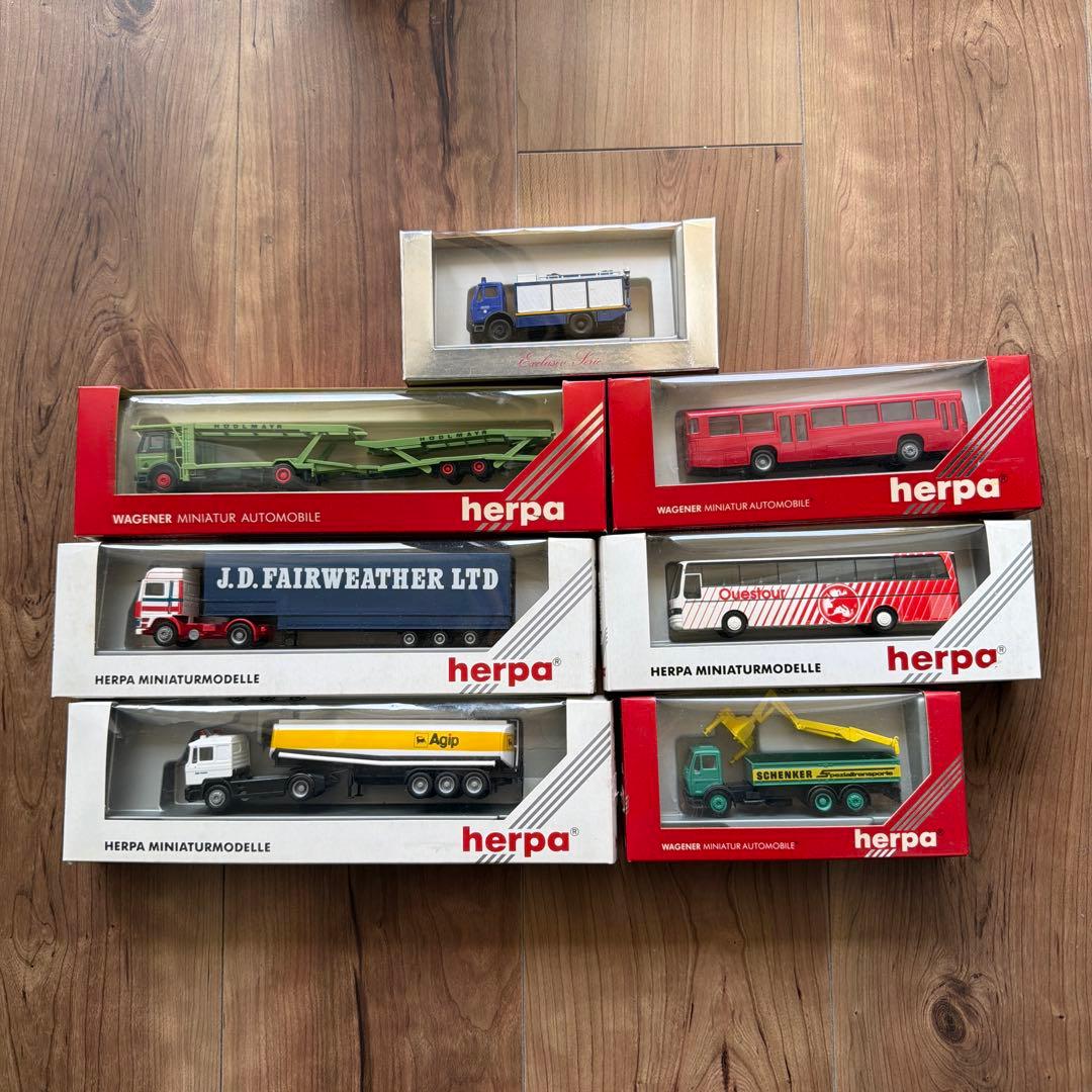 herpa WAGENER トレーラー ミニカー7点セット