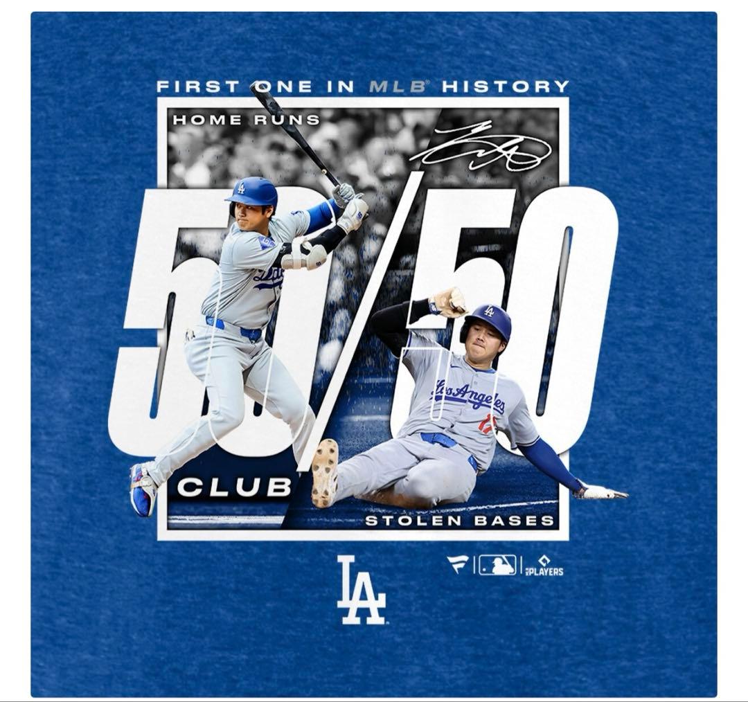 MLB 大谷翔平 50-50 記念Tシャツ 2024