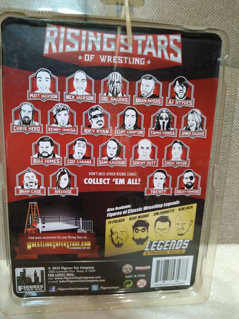 未開封　WWE 新日本プロレス　TNAリングスターズ！　AJスタイルズ