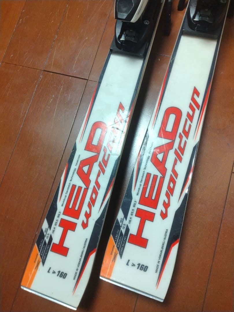 【HEAD☆】160cm　スキー板セット♪　送料無料！