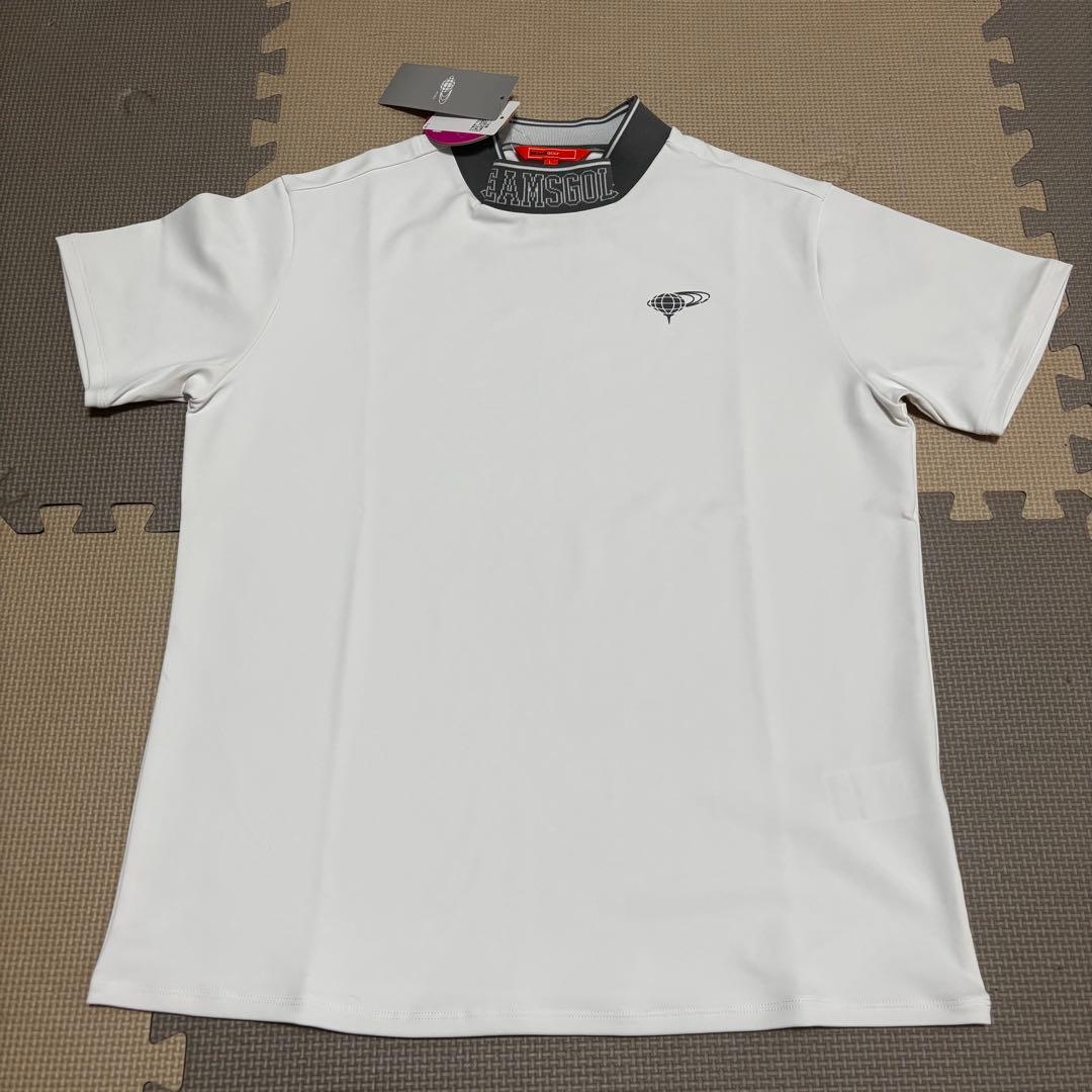 新品⭐︎BEAMS GOLF リブ編み襟 モックネックシャツ L