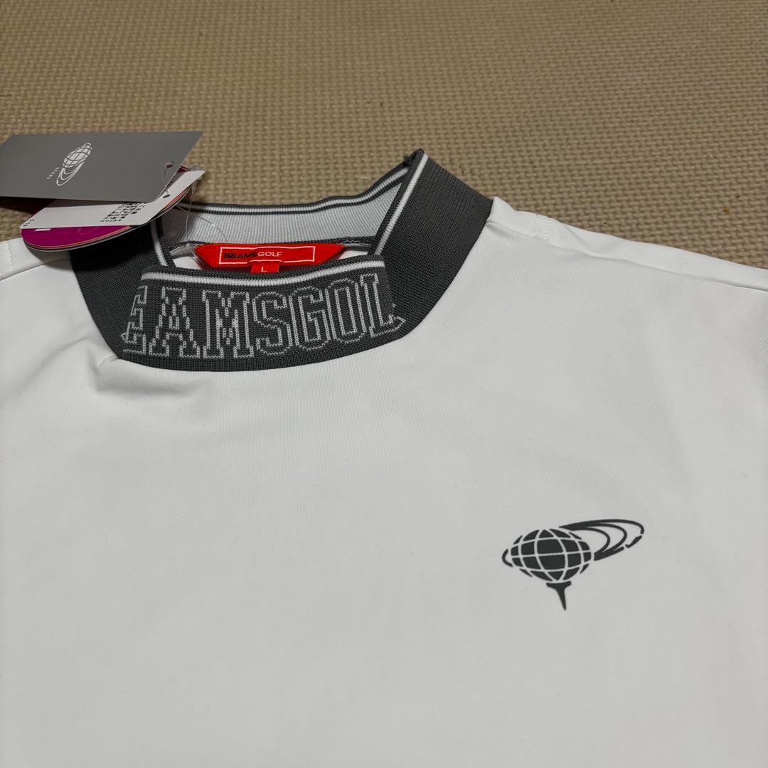 新品⭐︎BEAMS GOLF リブ編み襟 モックネックシャツ L