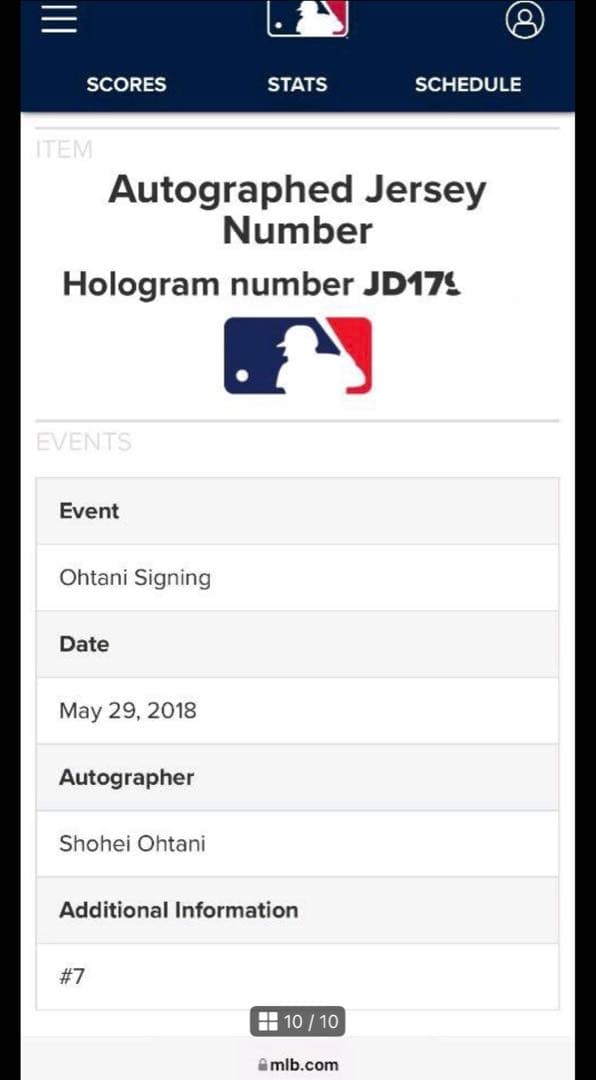 大谷翔平 直筆サイン入りオーセンティックユニフォーム