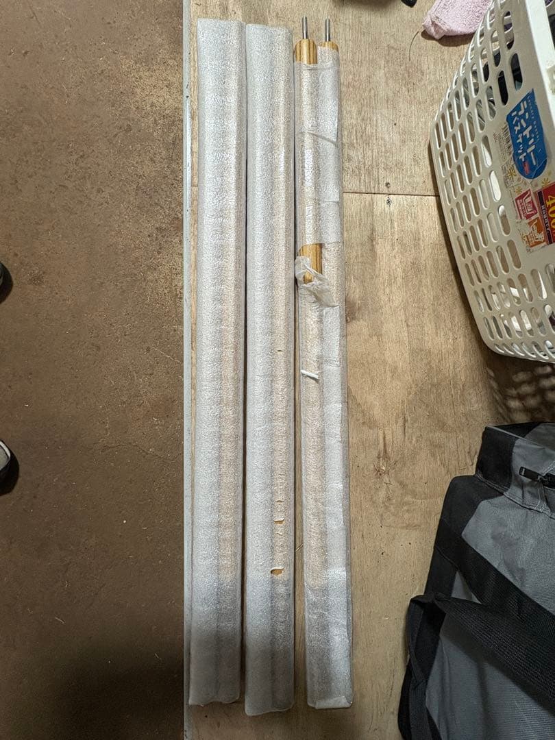 タラスブルバ　ウッドタープポール240cm 2本組未使用