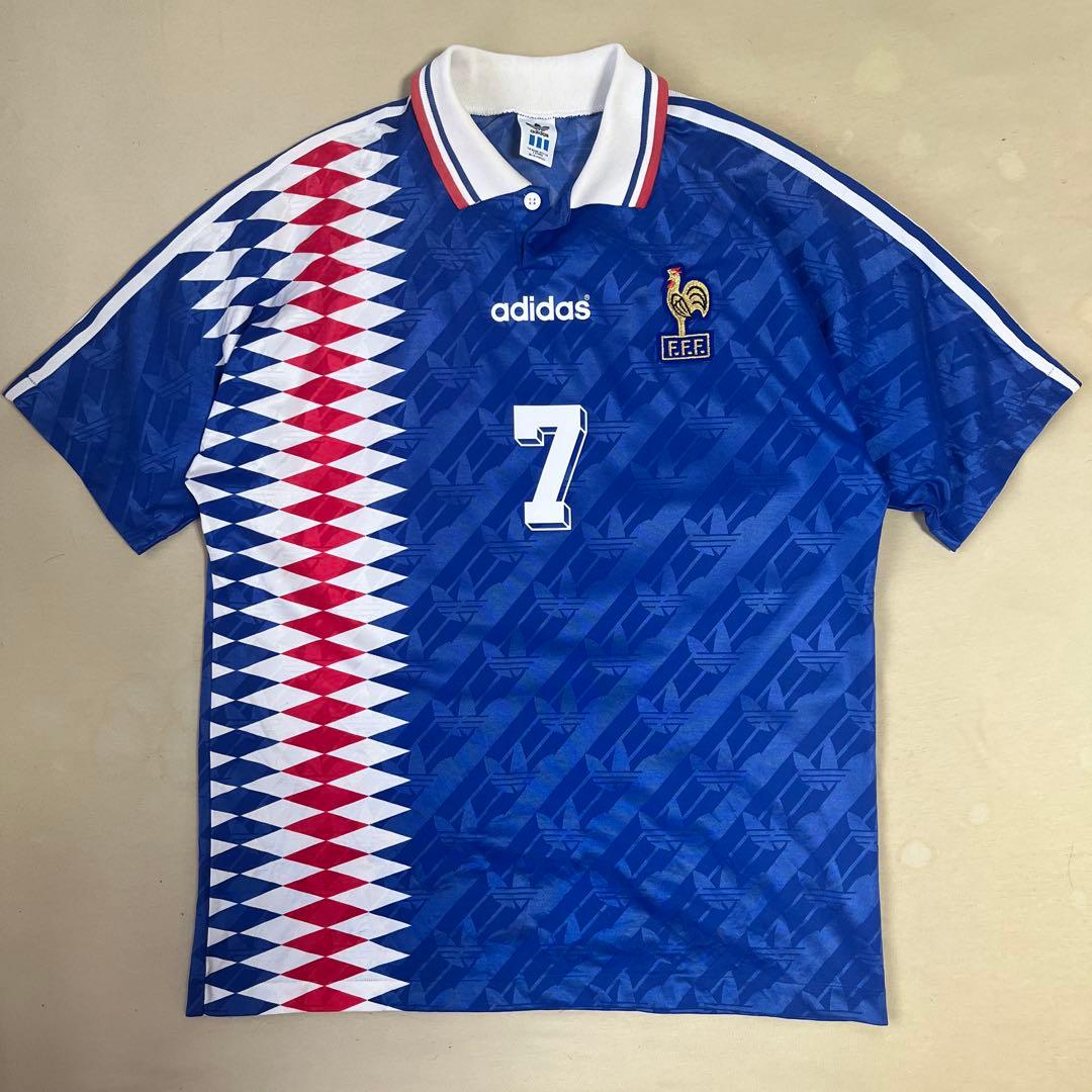 正規品 フランス代表 94-96 ホームユニフォーム エリック・カントナ #7