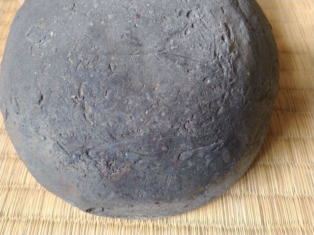 平安～鎌倉時代　瓦器小皿　骨董　古美術　発掘品　黒色土器　酒器　茶道具