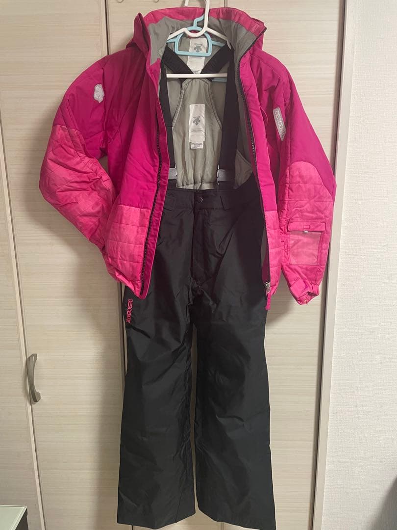 DESCENTE スノーボードウェア 14/150 ピンク/黒