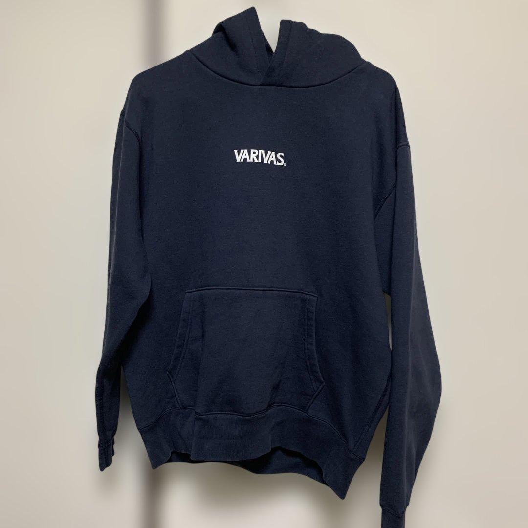 VARIVAS 公魚工房グラフィックパーカー ネイビー