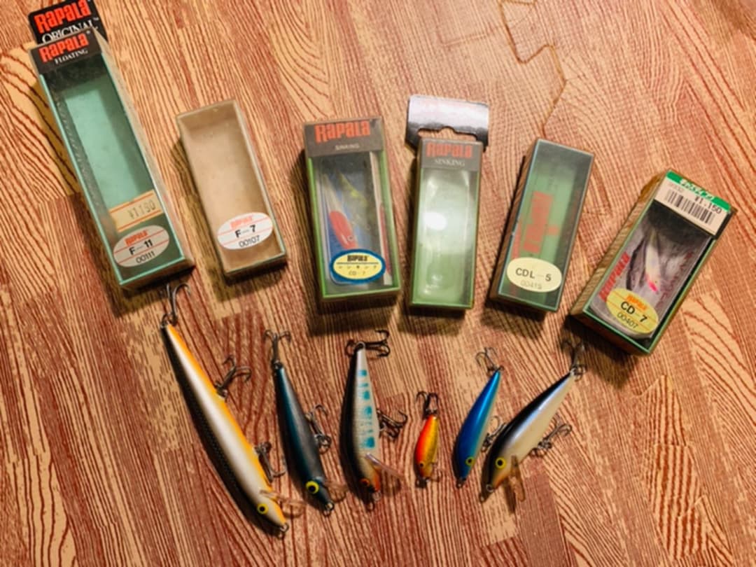 【レア】OLD RAPALA オールドラパラ　ミノー　新品未使用品　セット