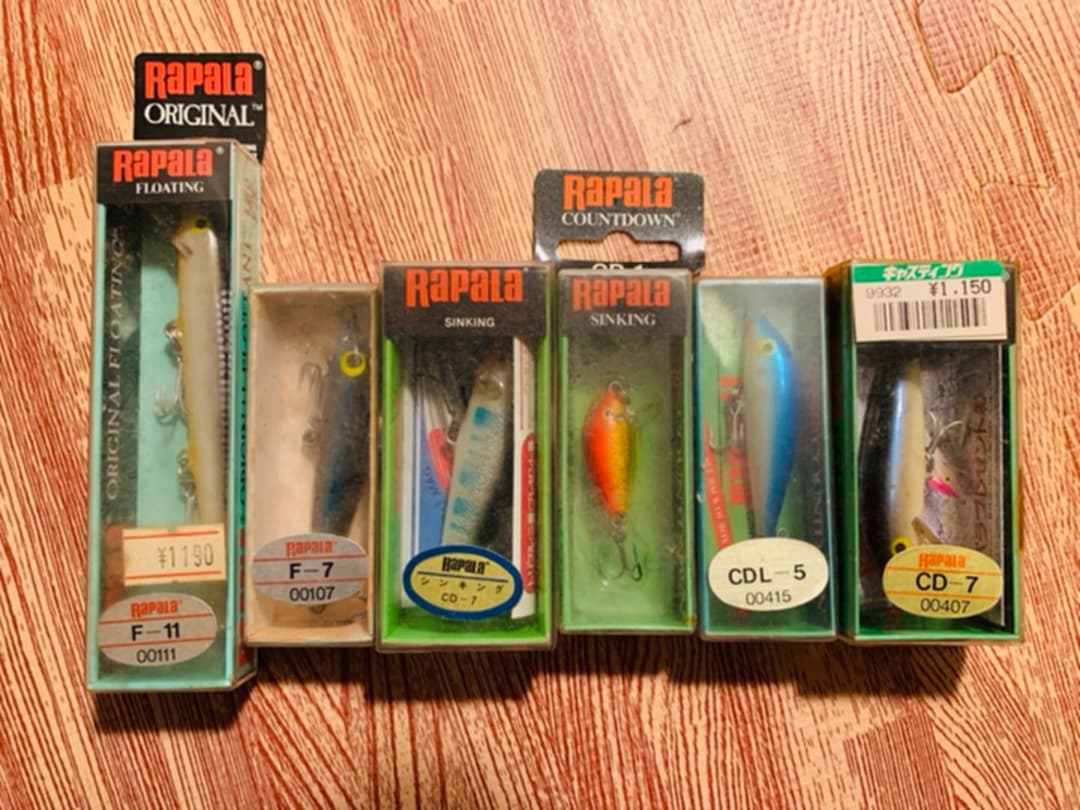 【レア】OLD RAPALA オールドラパラ　ミノー　新品未使用品　セット