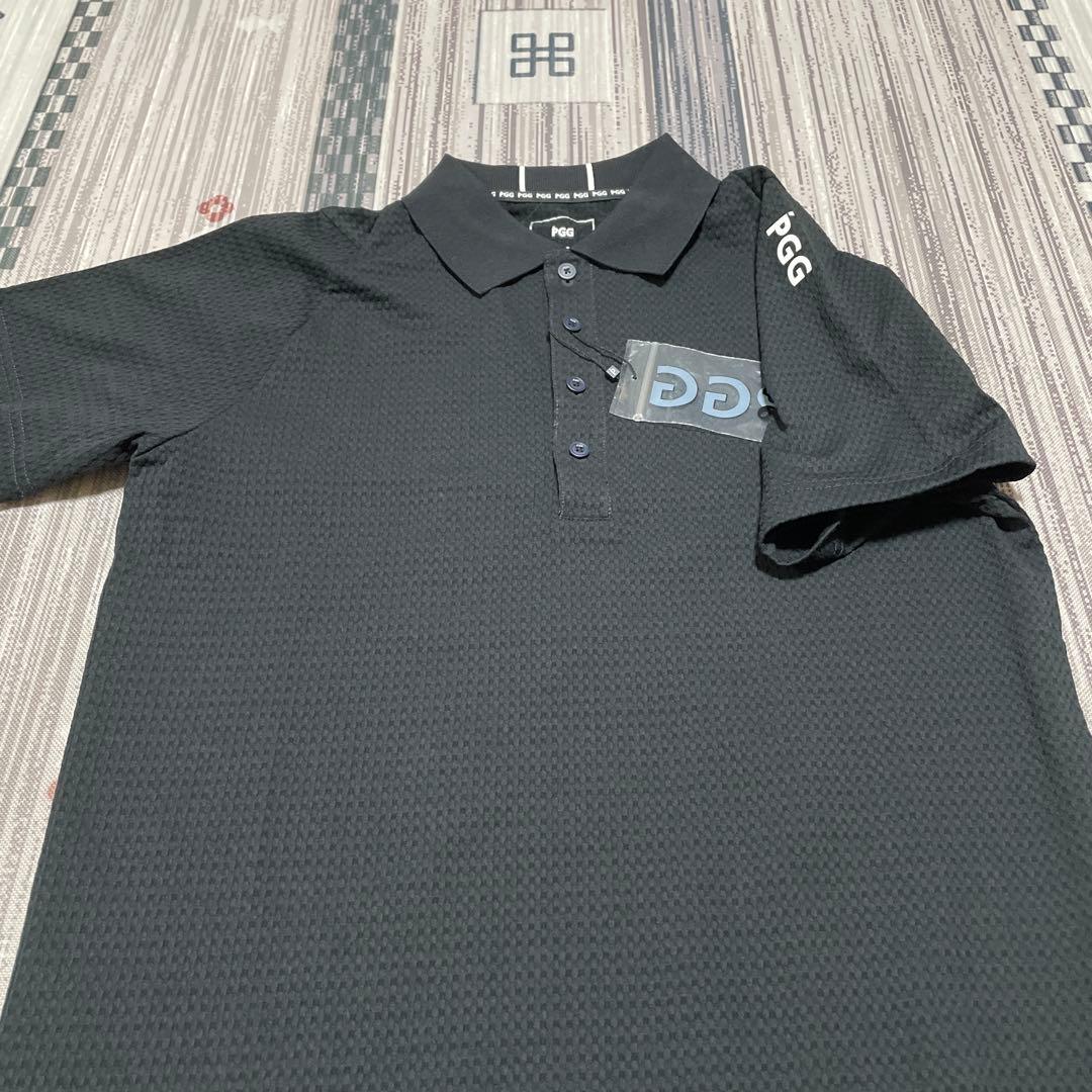 お値下げ❣️新品❣️パーリーゲイツ　PGG 黒 ポロシャツ メッシュ素材
