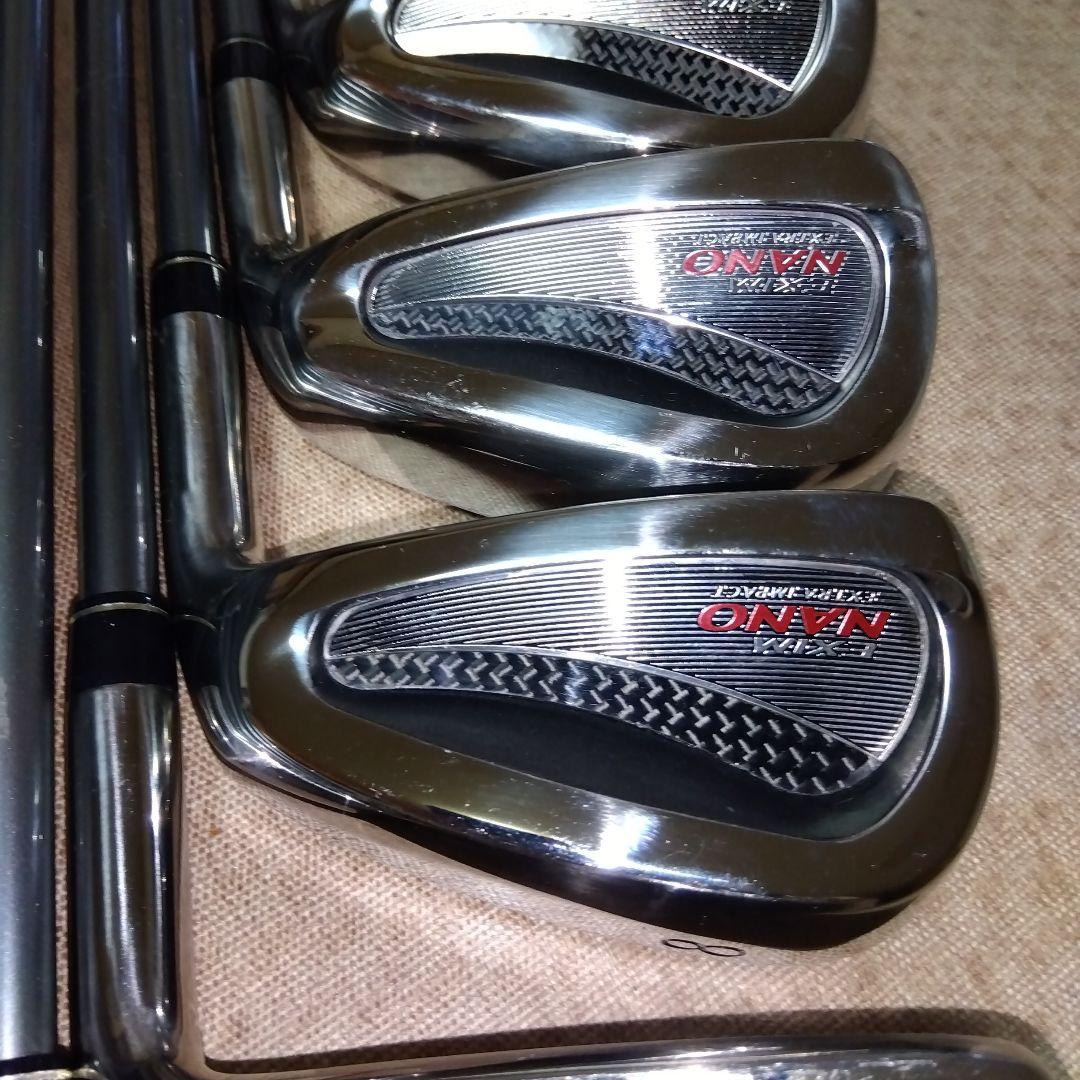 EXIM NANO アイアン７本セット ４〜９,PW【ＳＲ】未使用に近い
