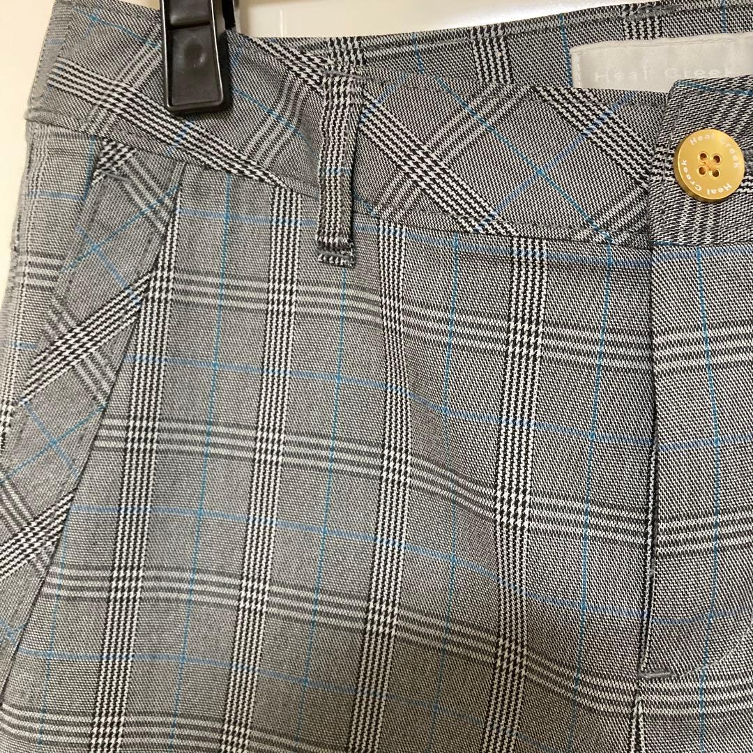 ★ヒールクリークゴルフ　グレンチェックレディースパンツサイズ４０新品★