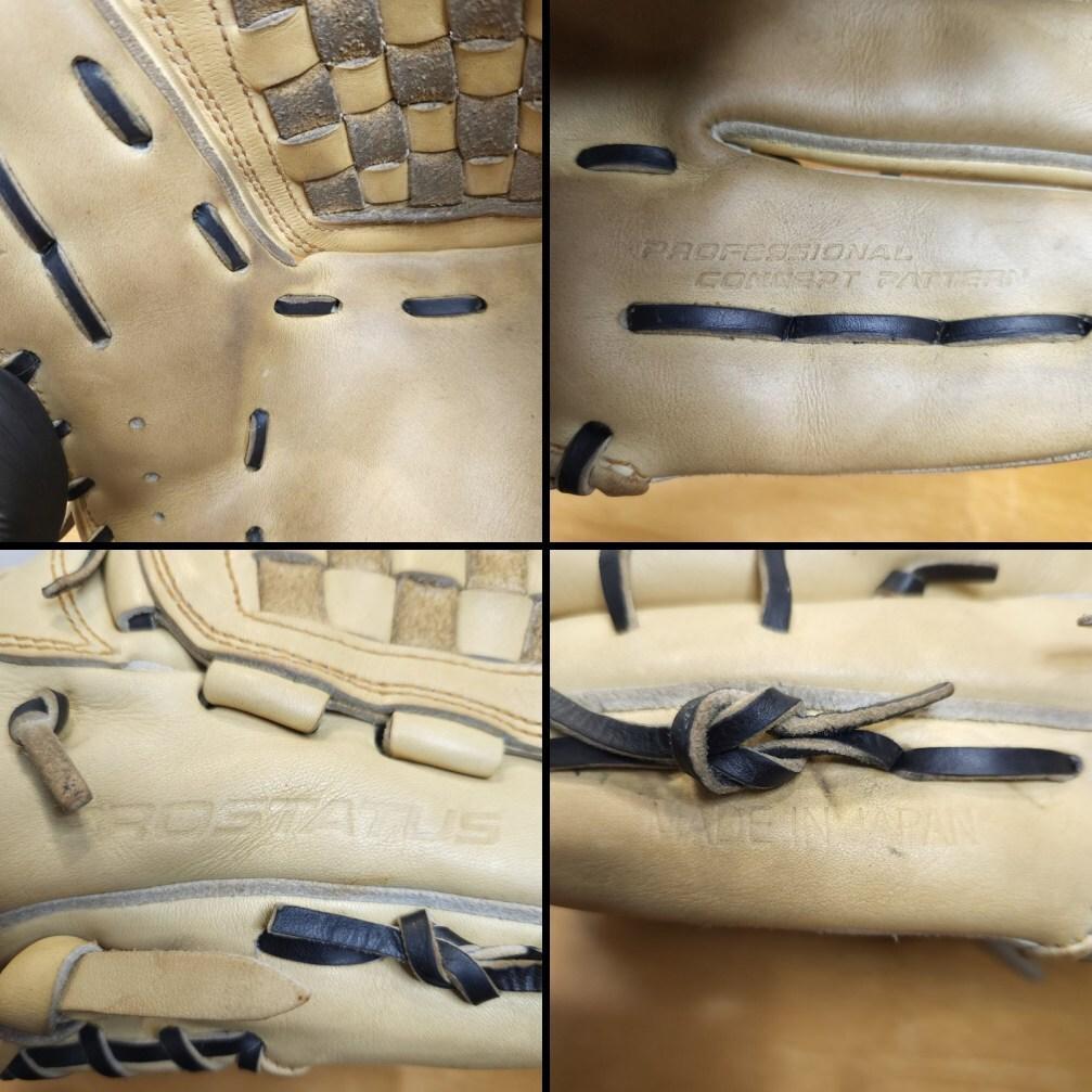 ZETT 源田モデル プロステイタス 日本製 鈴木印 良品 内野用 硬式グローブ
