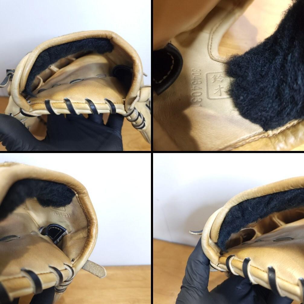 ZETT 源田モデル プロステイタス 日本製 鈴木印 良品 内野用 硬式グローブ