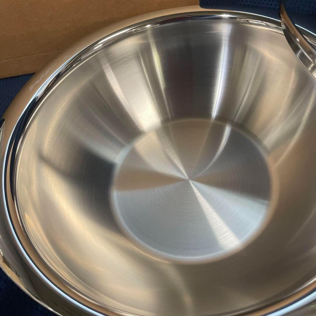 マイヤー　NEW PAN 22CM ガラス蓋付き