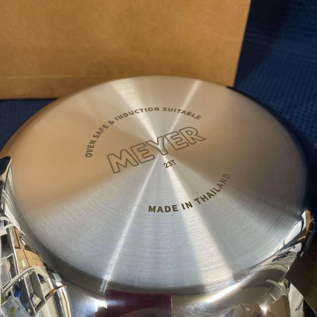 マイヤー　NEW PAN 22CM ガラス蓋付き