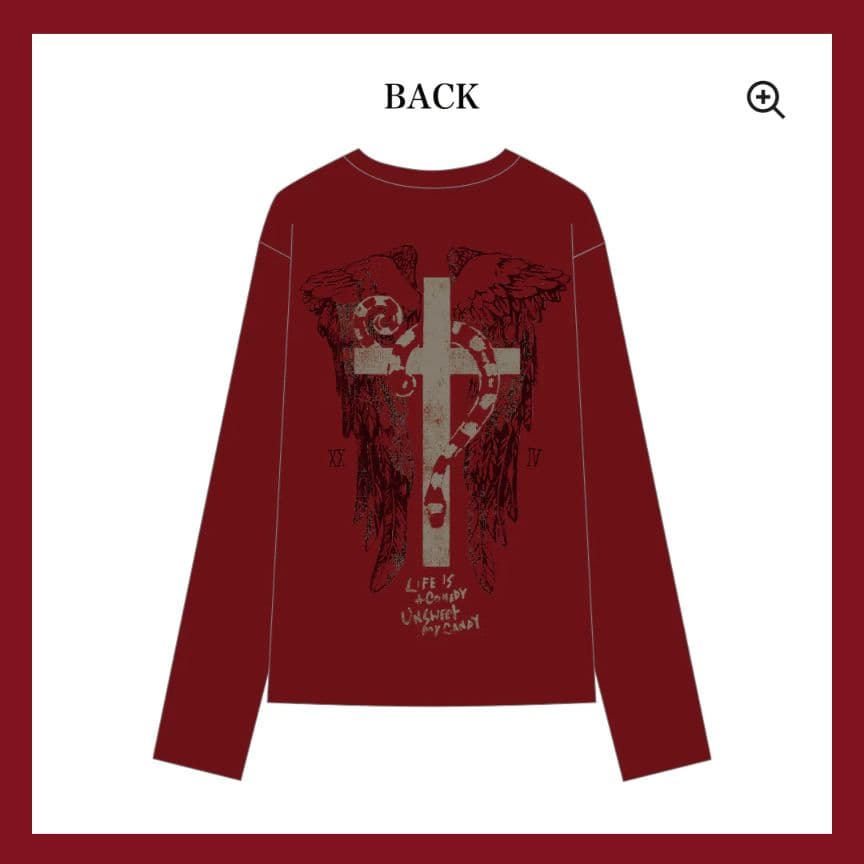 HYDE INSIDE EXTRA ロンT 長袖 Tシャツ 赤 レッド L