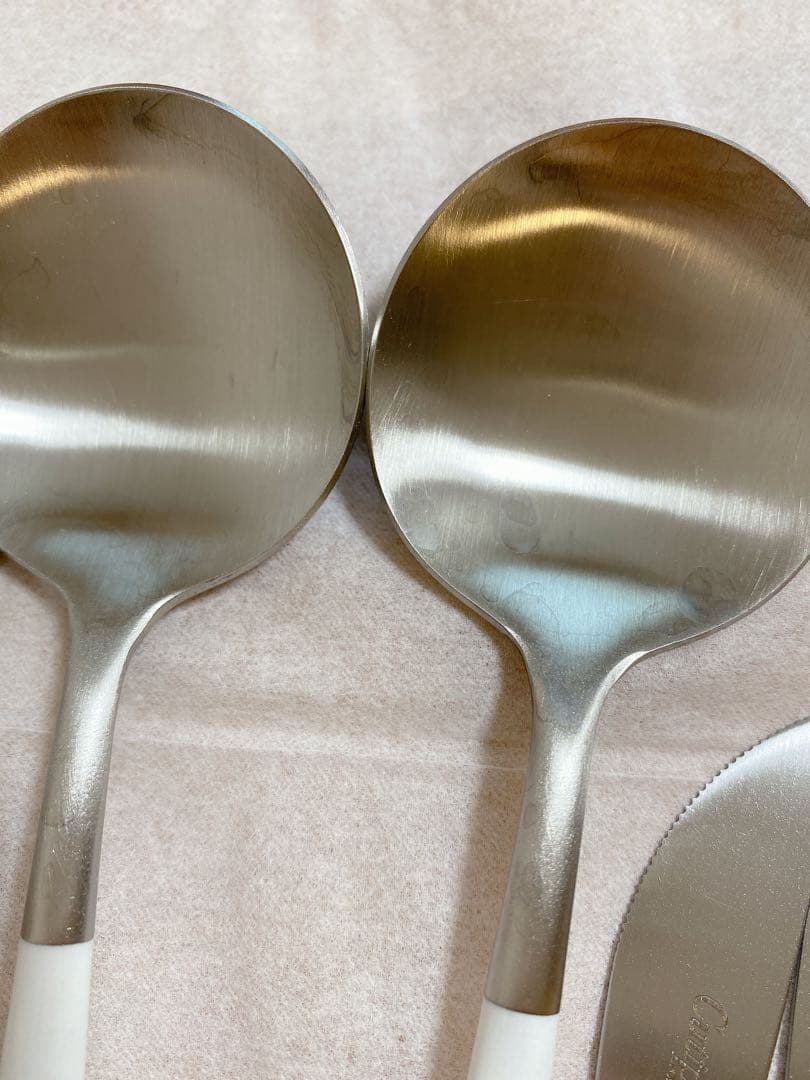 ほぼ新品　GOA ホワイトシルバー クチポール　カトラリーセット