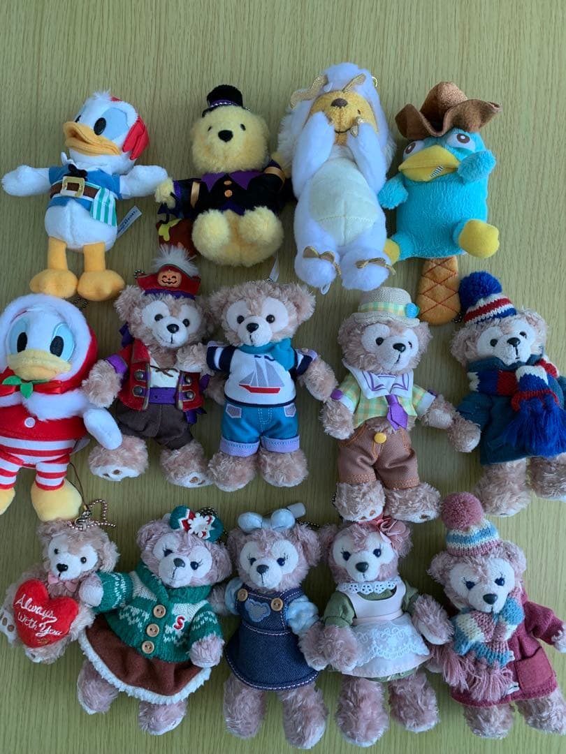 ディズニーぬいぐるみバッジストラップキーチェーンまとめ売りダッフィーシェリーメイ