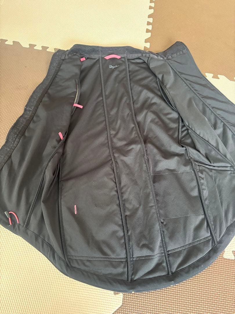 Rapha ブラック ノースリーブ サイクルジャケット