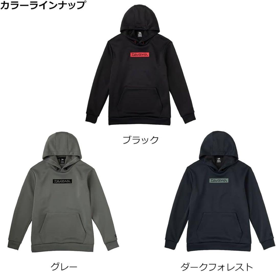 新品未使用 DAIWA DE-8921 ライトスウェットパーカー ブラック XL