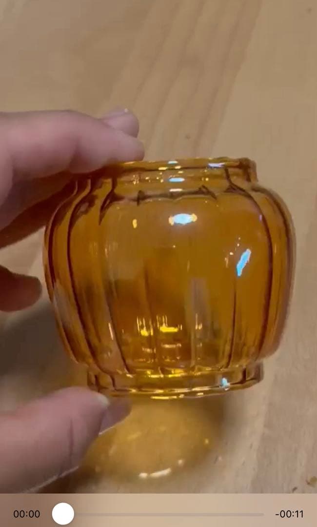 feuerhand 176 フュアーハンド　交換用ホヤ　波模様琥珀色