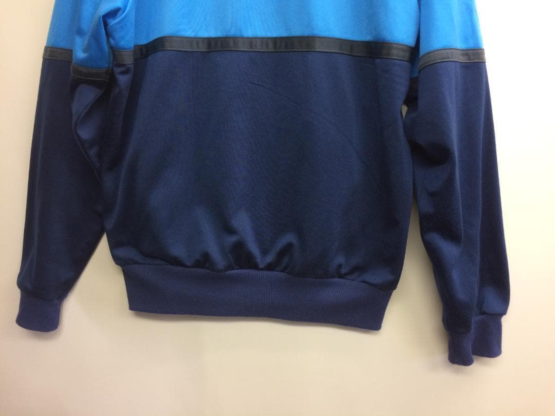adidas アディアス トラックジャケット Lサイズ 水色 ネイビー 復刻