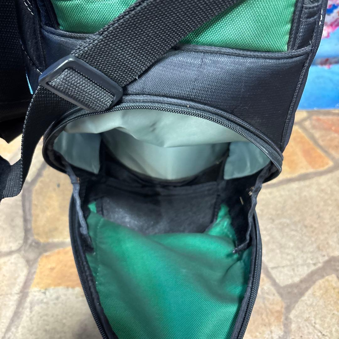 寶BX-1199 NIKE ナイキ カート式 キャディバッグ ブラック/グリーン