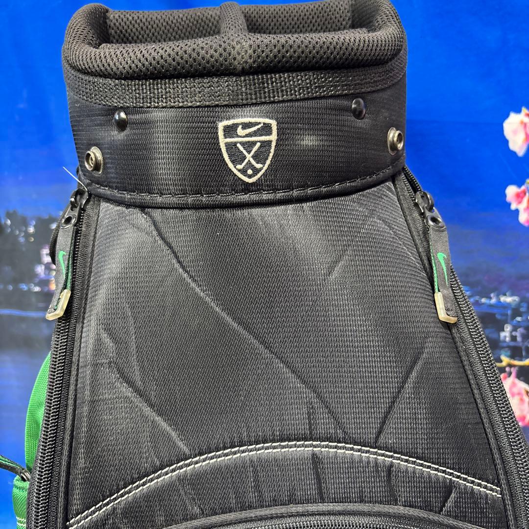 寶BX-1199 NIKE ナイキ カート式 キャディバッグ ブラック/グリーン