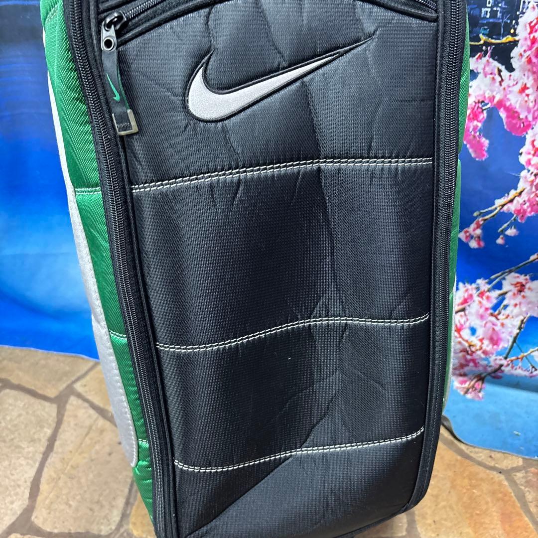 寶BX-1199 NIKE ナイキ カート式 キャディバッグ ブラック/グリーン