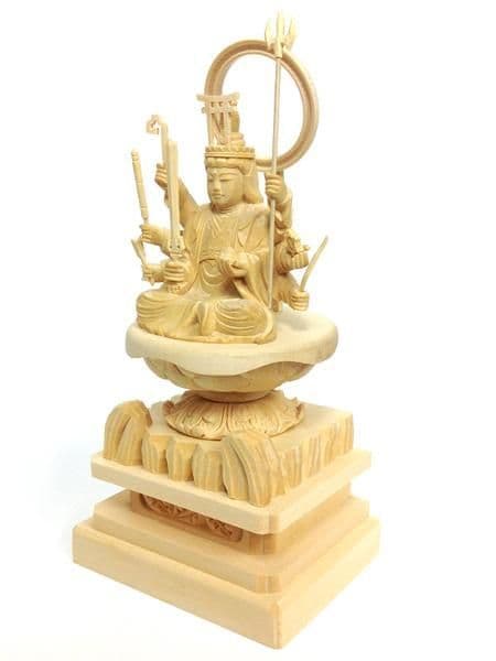 未使用品　弁財天　仏像　桧