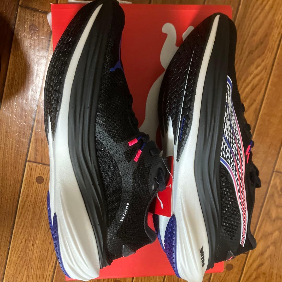 【即購入歓迎】PUMA ディヴィエイト ニトロ 3 25.0　メンズ　ブラック