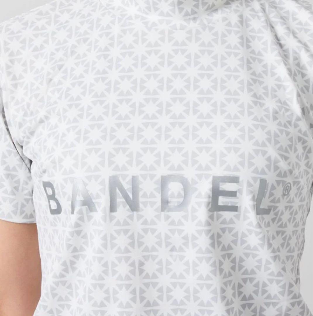 【新品・タグ付き】BANDELレディース モックネック ホワイト×グレー M