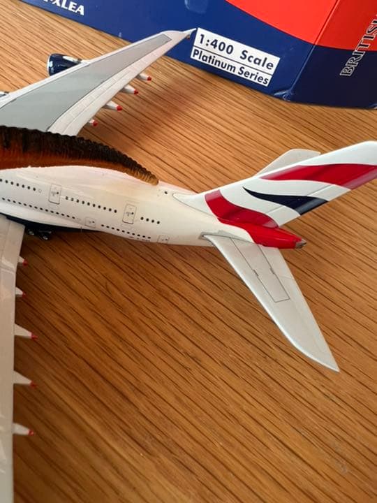 ブリティッシュエアウェイズ　A380 1/400 アンテナ欠品