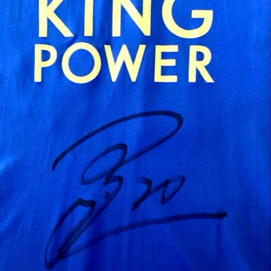 未使用品》》LEICESTER CITY 岡崎慎司 ユニホームシャツ 直筆サイン