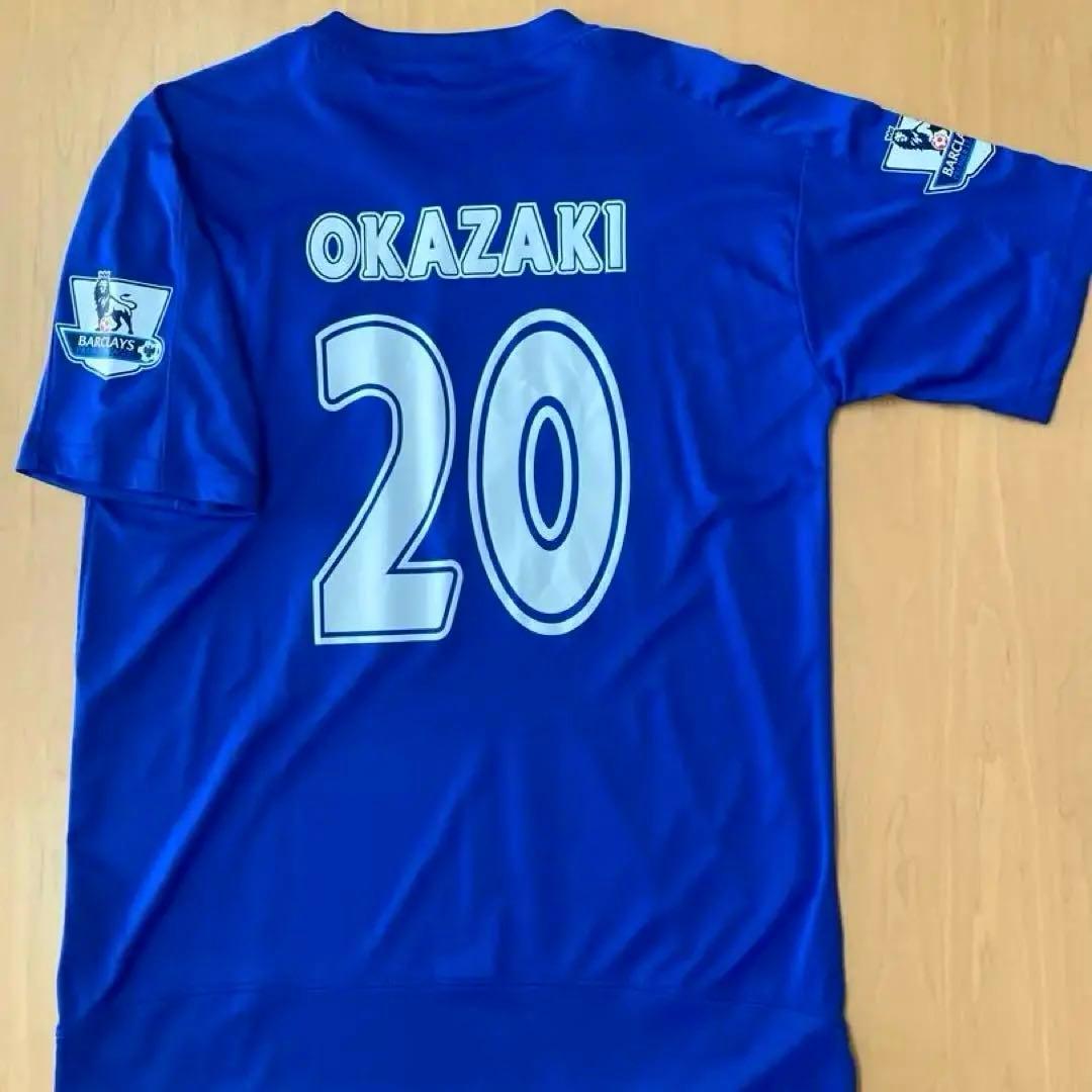 未使用品》》LEICESTER CITY 岡崎慎司 ユニホームシャツ 直筆サイン