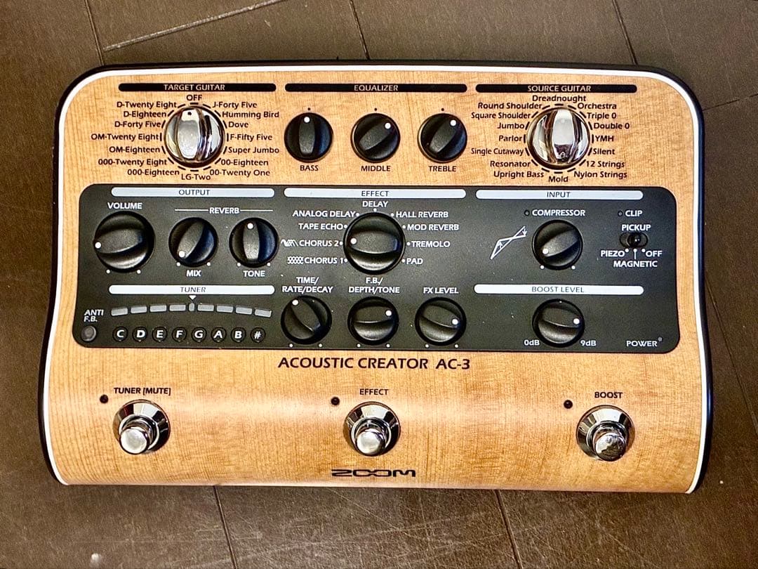 ZOOM AC-3 アコースティックエフェクター