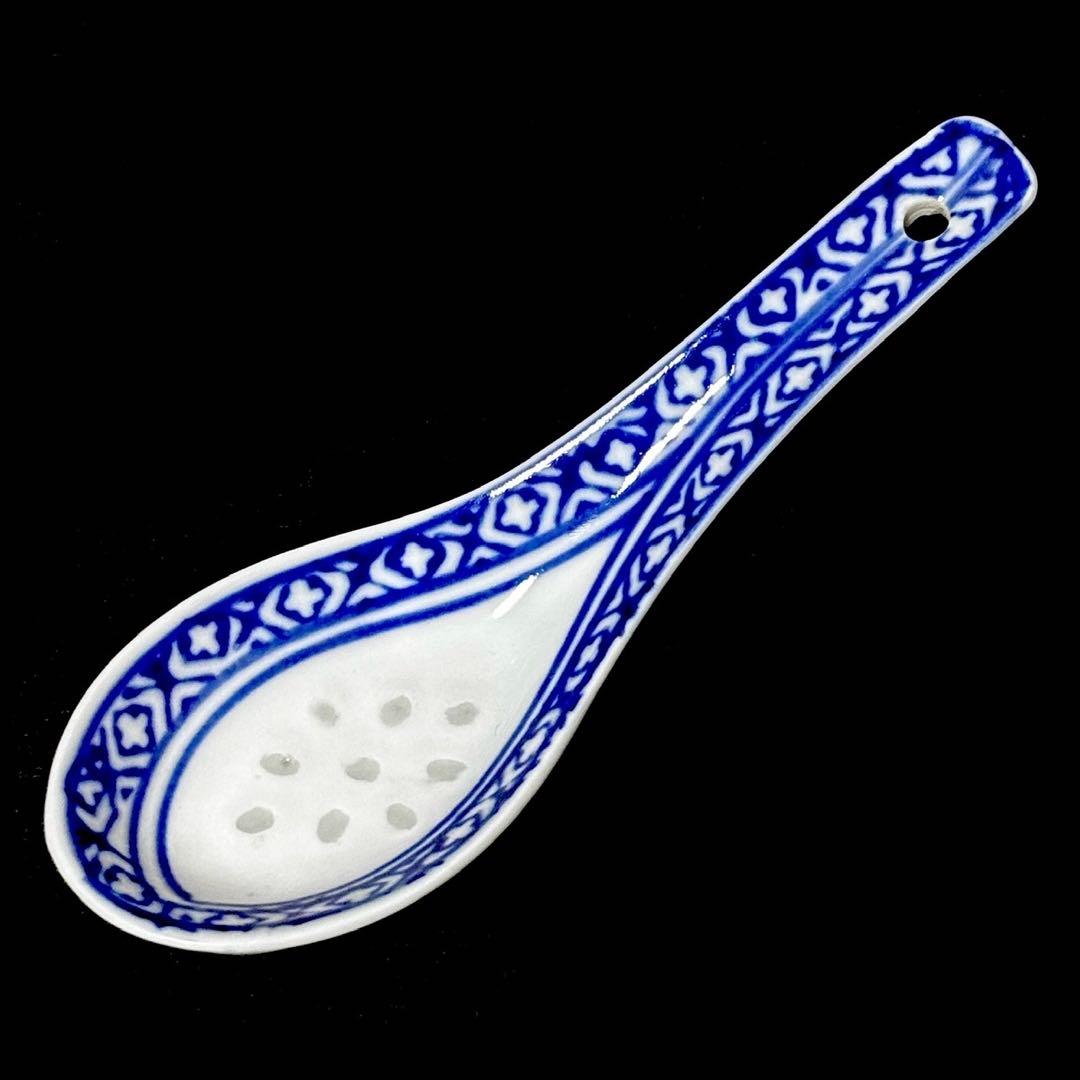 ＊【未使用品】中国 景徳鎮 れんげ 15本 ホタル焼き 蛍手 透かし レンゲ
